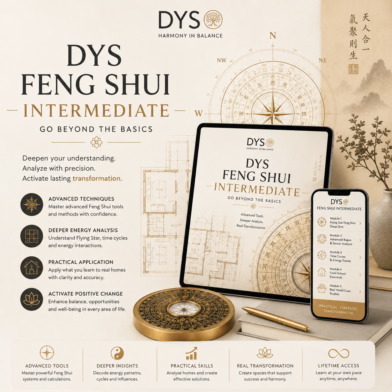 Dys Intermediate Feng Shui Course | Classical Feng Shui | Flying Stars