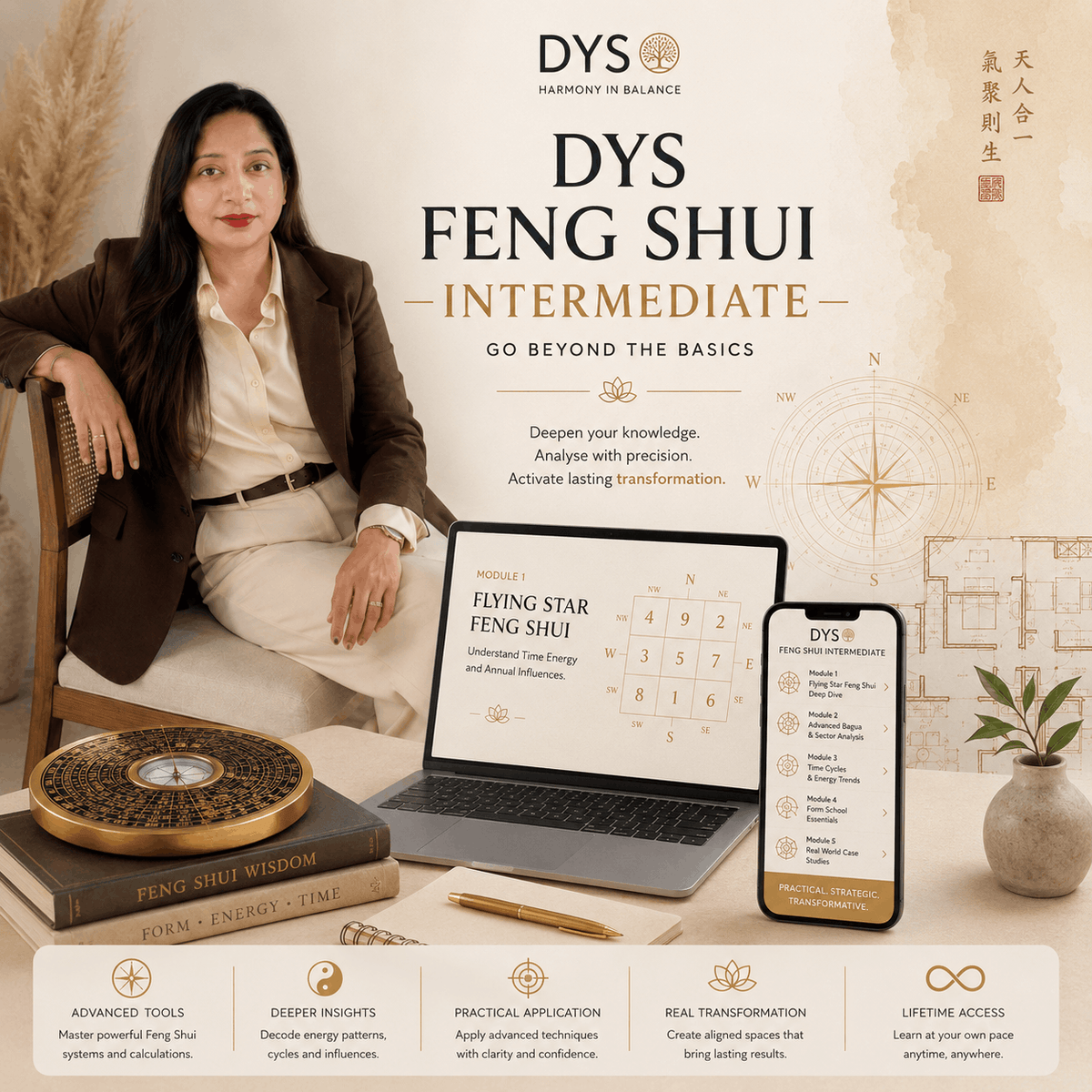 Dys Intermediate Feng Shui Course | Classical Feng Shui | Flying Stars